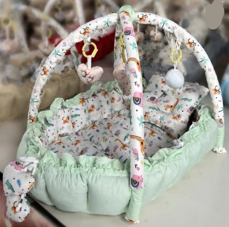 تشک لبه دار دورچین رنگ سبز